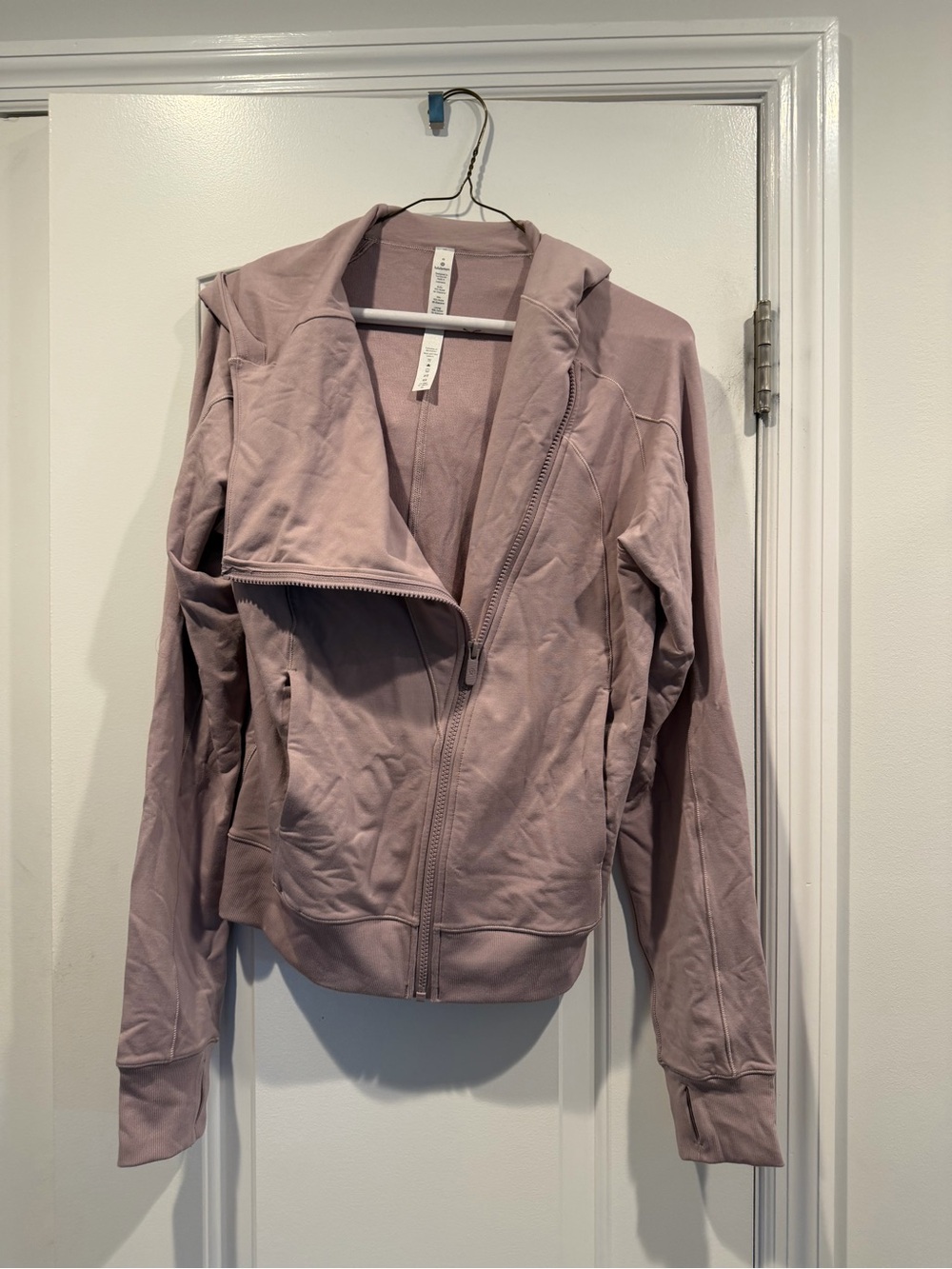 Lululemon Women's Mauve Zip-Front Hooded Jacket